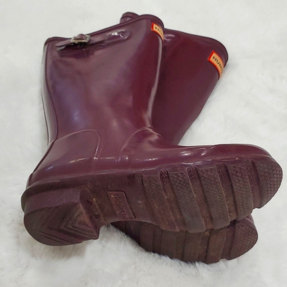 Girls Hunter boots purple size 1 - Picture 5 of 7